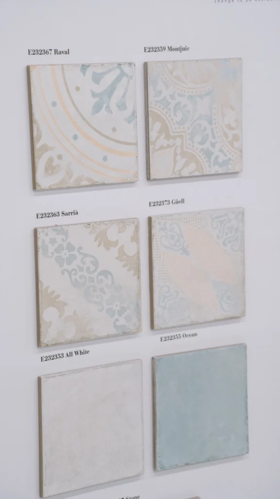 Agence M Com Marseille Kar Ter Marseille Carerlage showroom exposition carrelages detail petits carreaux textures 1