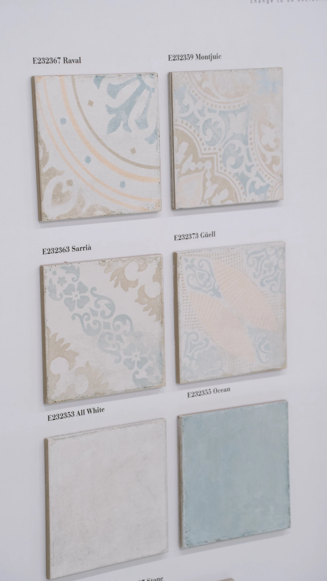 Agence M Com Marseille Kar Ter Marseille Carerlage showroom exposition carrelages detail petits carreaux textures 1